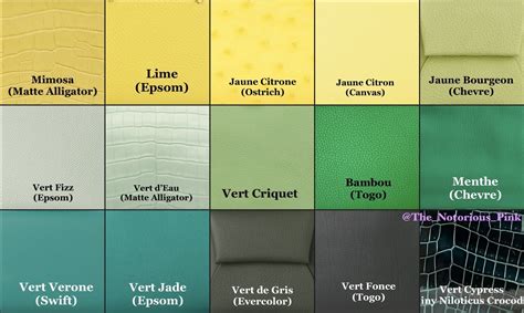 hermes color chart 2022